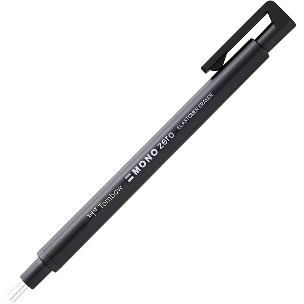 Tombow Mono Zero Raderpenna Rund Svart