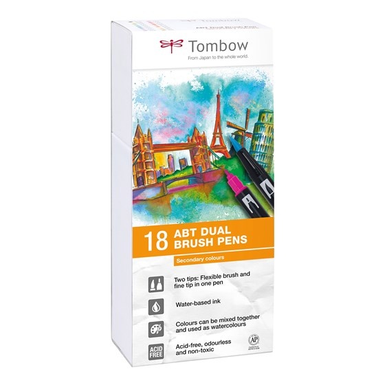 Tombow ABT Dual Brush pen 18-set Secondary