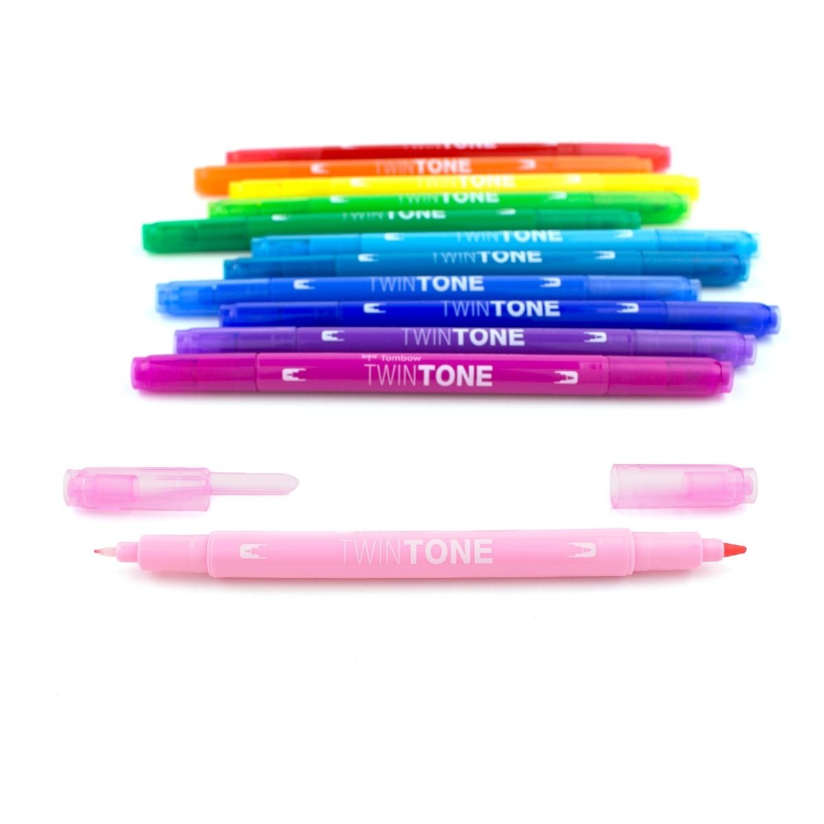 TwinTone Marker Rainbow 12-set i gruppen Pennor / Konstnärspennor / Illustrationsmarkers hos Pen Store (101130)