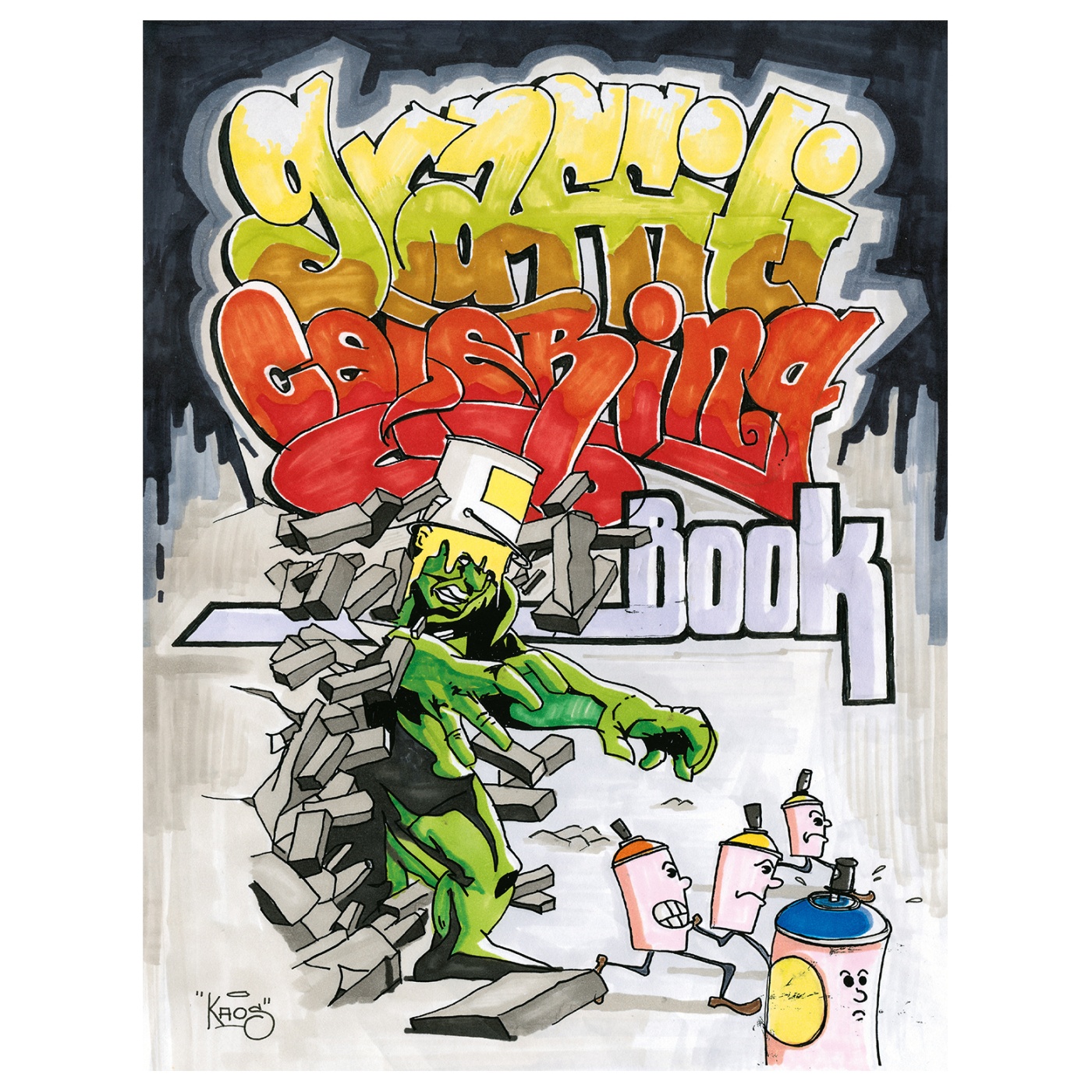 Books Graffiti Coloring Book