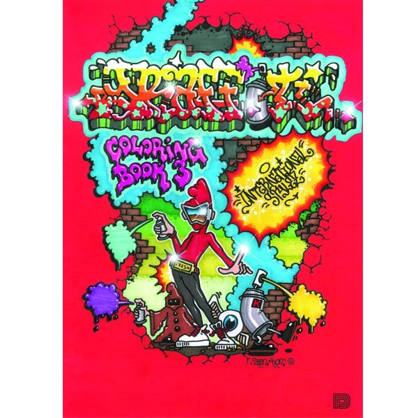 Graffiti Coloring Book 3 - International Styles i gruppen Skapande & Hobby / Böcker / Målarböcker för vuxna hos Pen Store (101372)