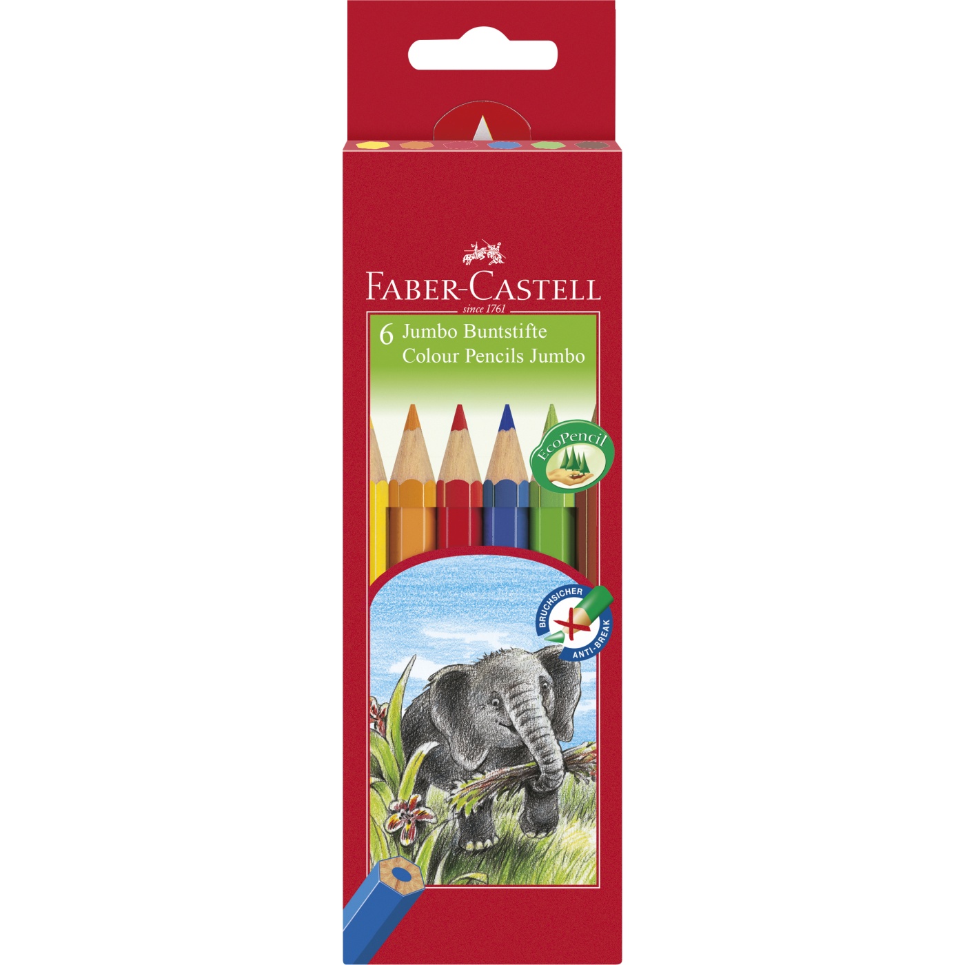 Färgpennor Jumbo 6-set (3 år+) i gruppen Kids / Barnpennor / Färgpennor för barn hos Pen Store (101407)