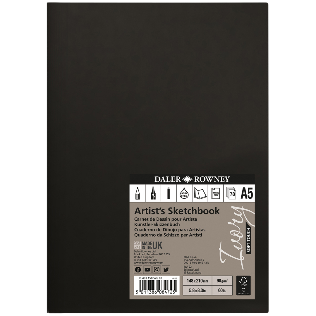 Daler-Rowney Ivory Sketchbook Soft Cover A5