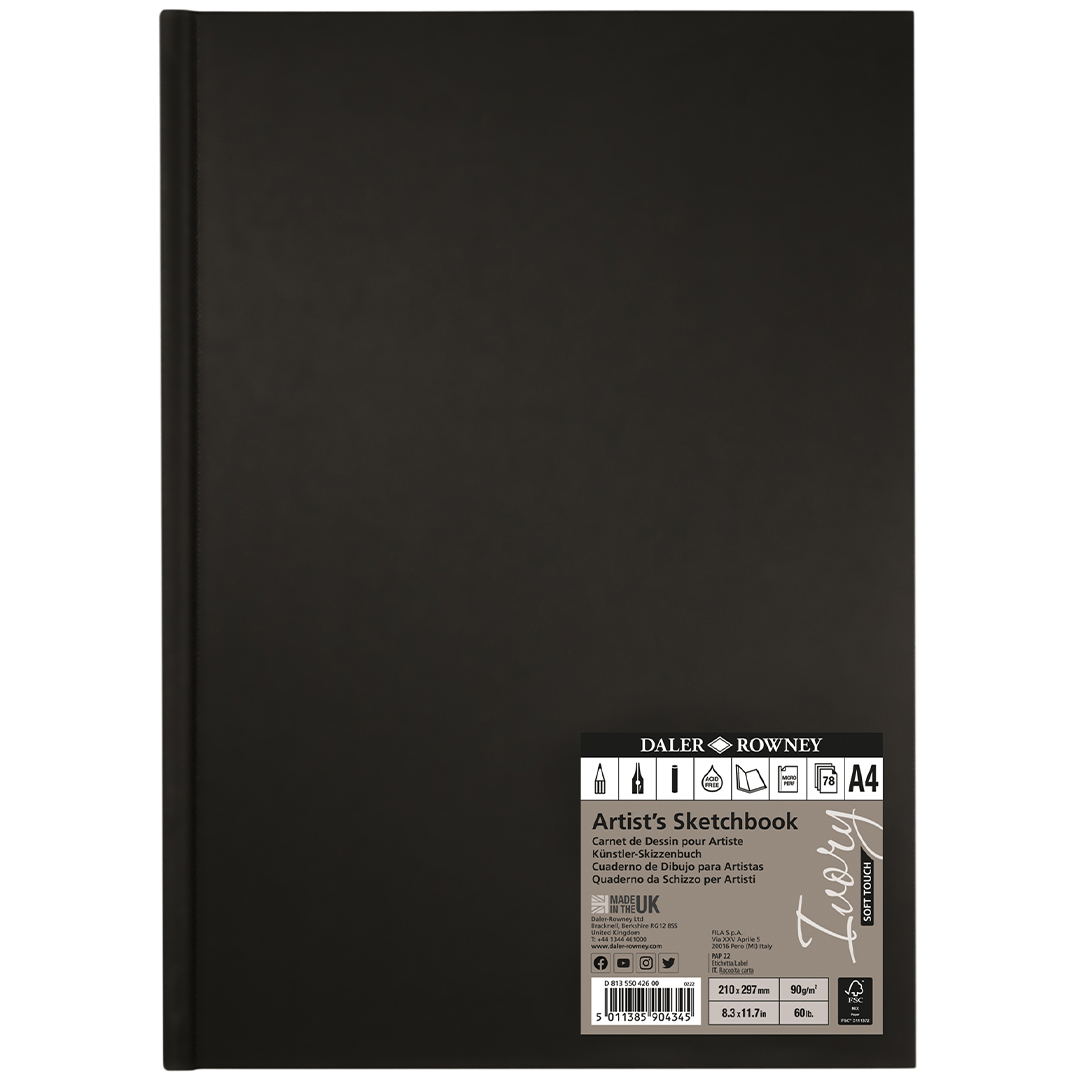 Daler-Rowney Ivory Sketchbook Hard Cover A4