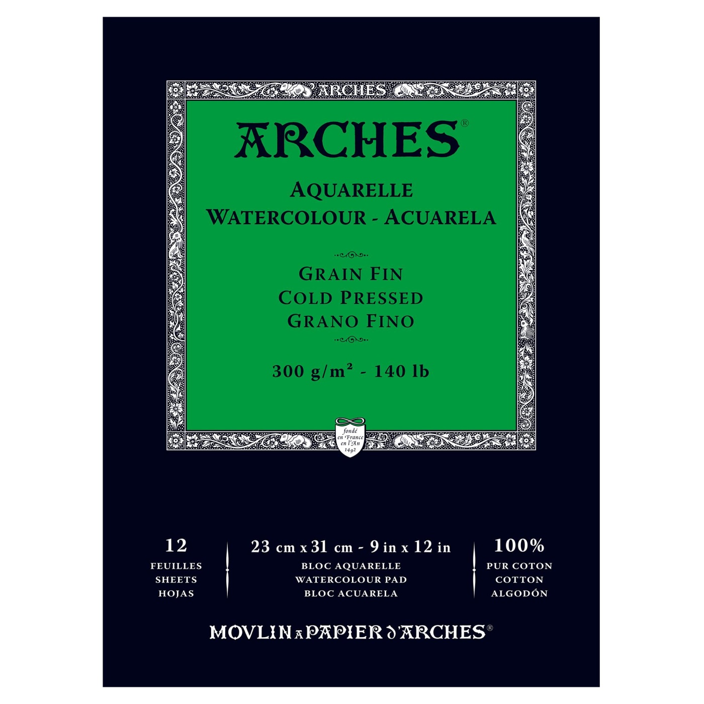 Arches Akvarellpapper CP 12 ark