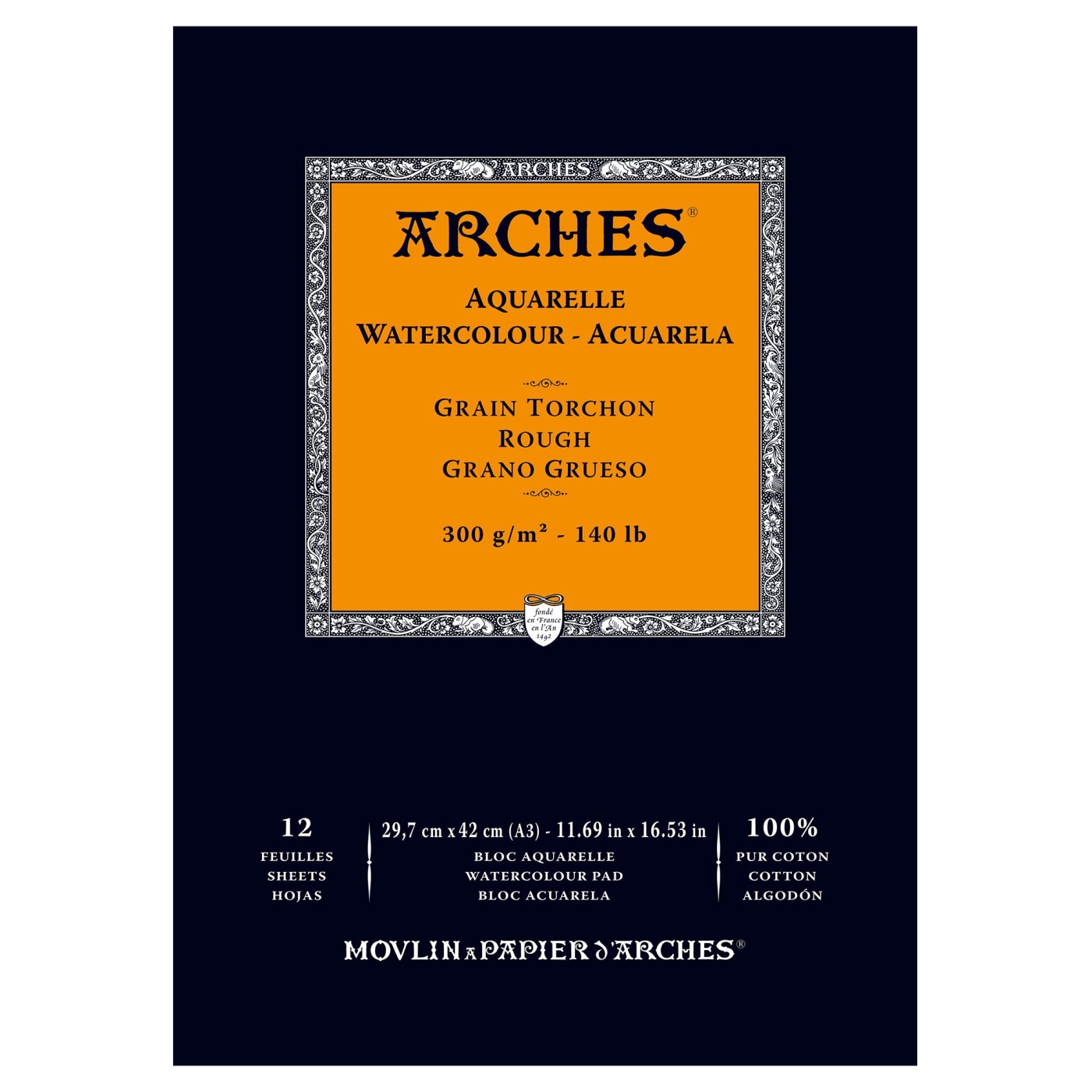 Arches Akvarellpapper 12 ark