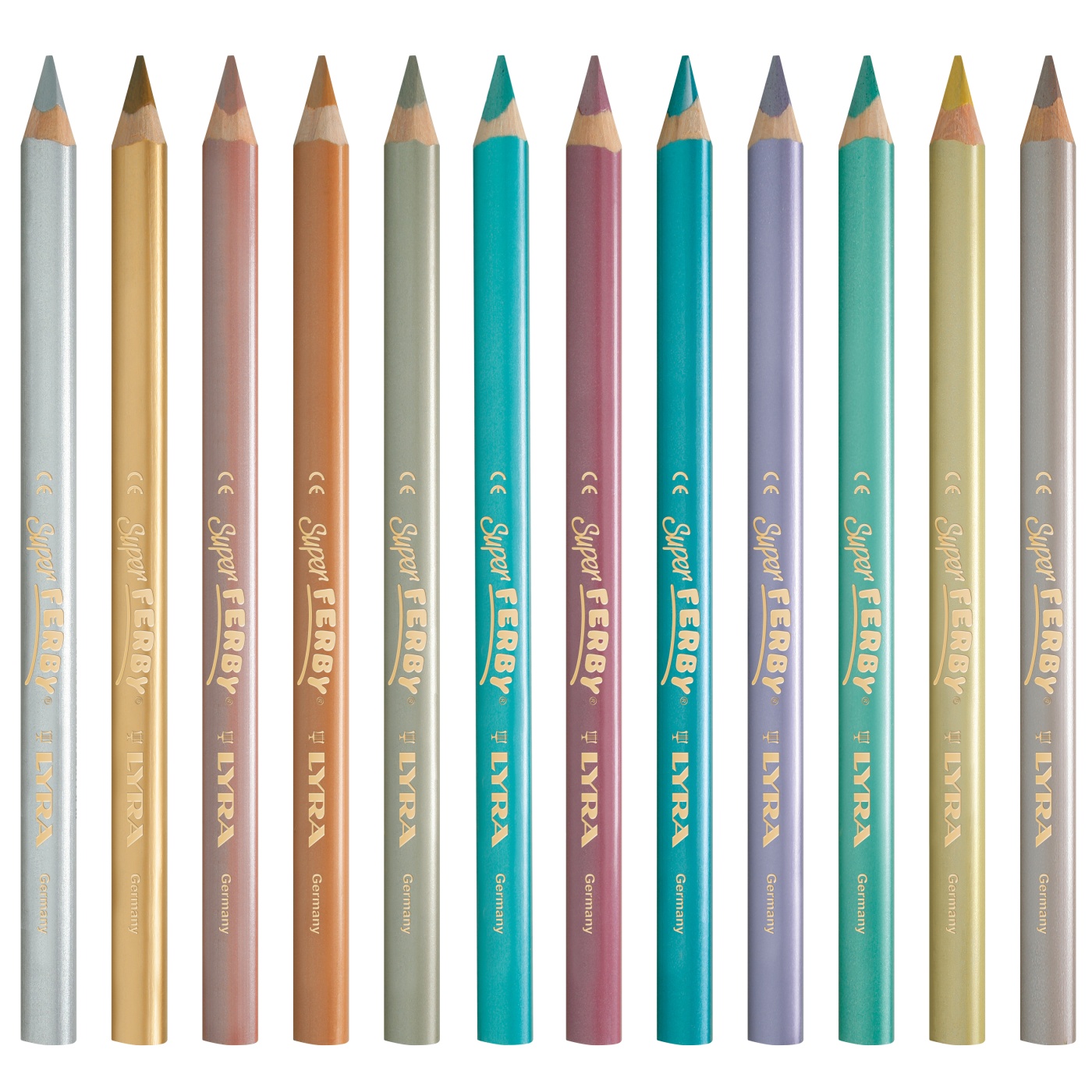 Super Ferby 12-set Metallic (3 år+) i gruppen Kids / Barnpennor / Färgpennor för barn hos Pen Store (101580)