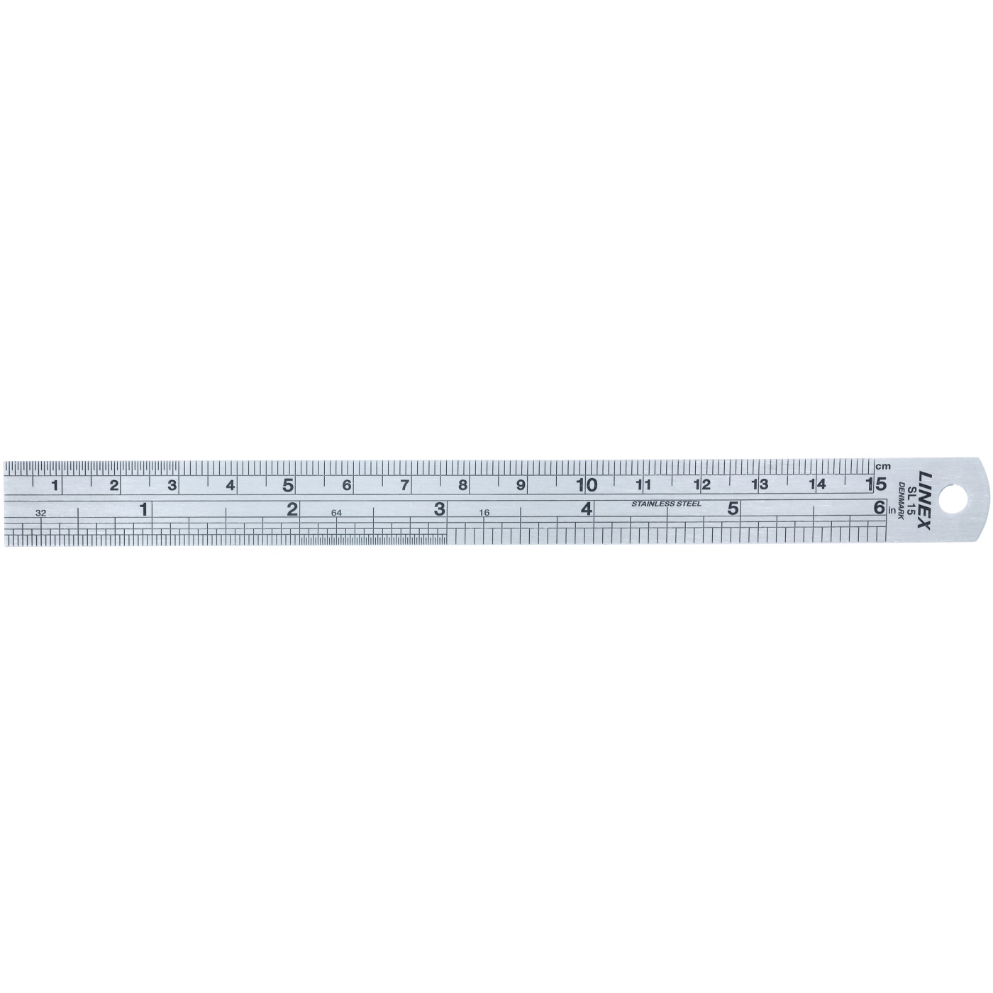 Linex SL stållinjal 15 cm