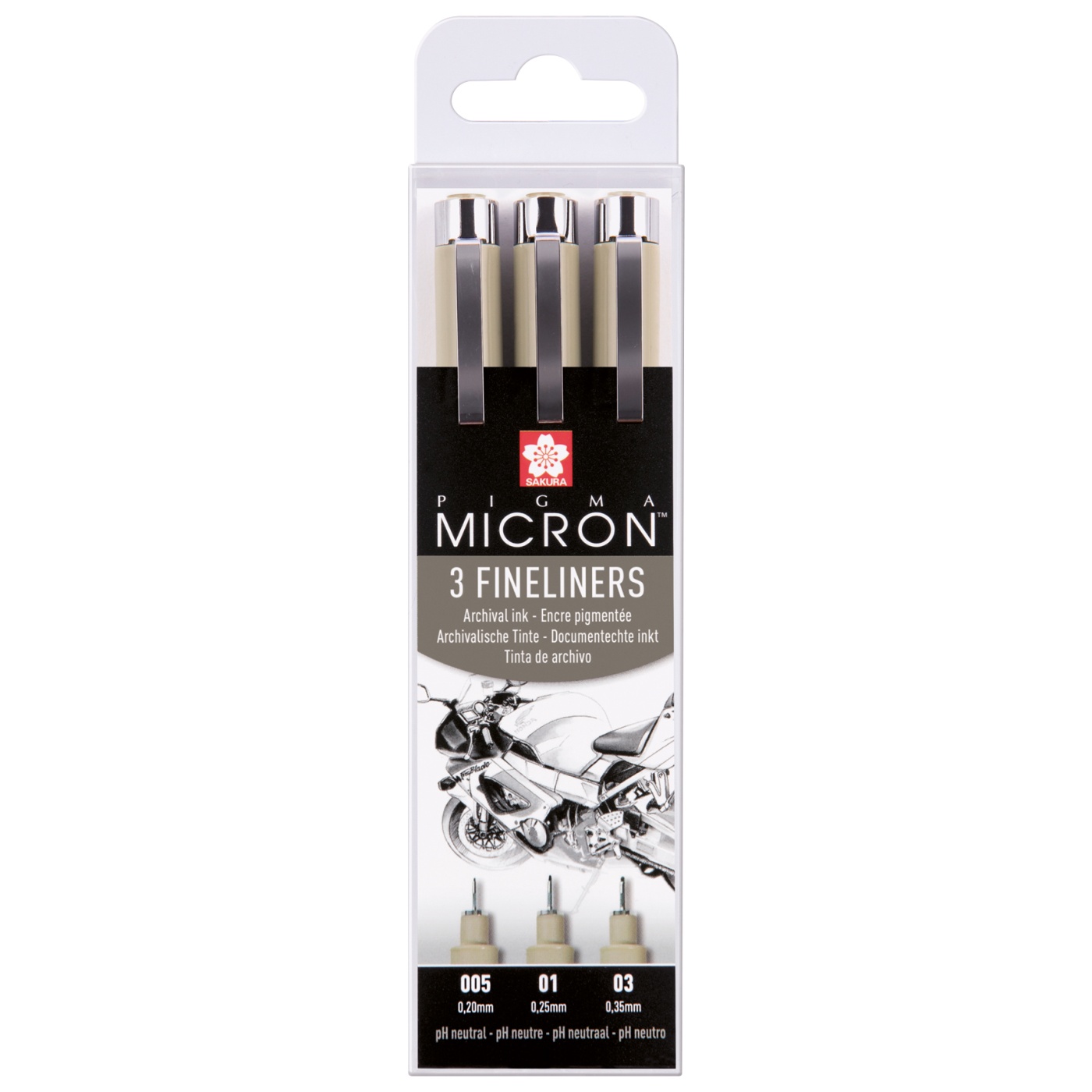 Sakura Pigma Micron Fineliner 3-set