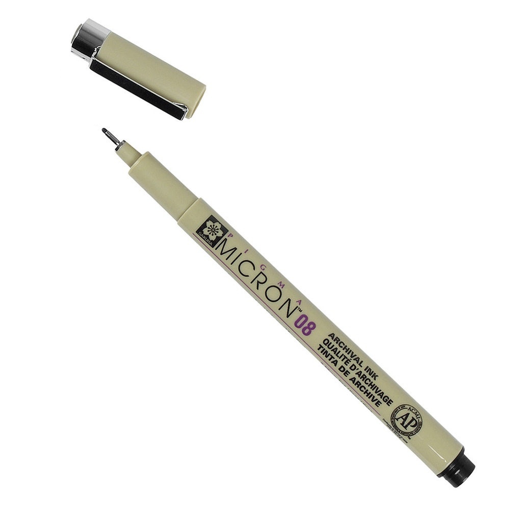 Pigma Micron Fineliner 6-set + 1 Brush Pen i gruppen Pennor / Produktserier / Pigma Micron hos Pen Store (103501)