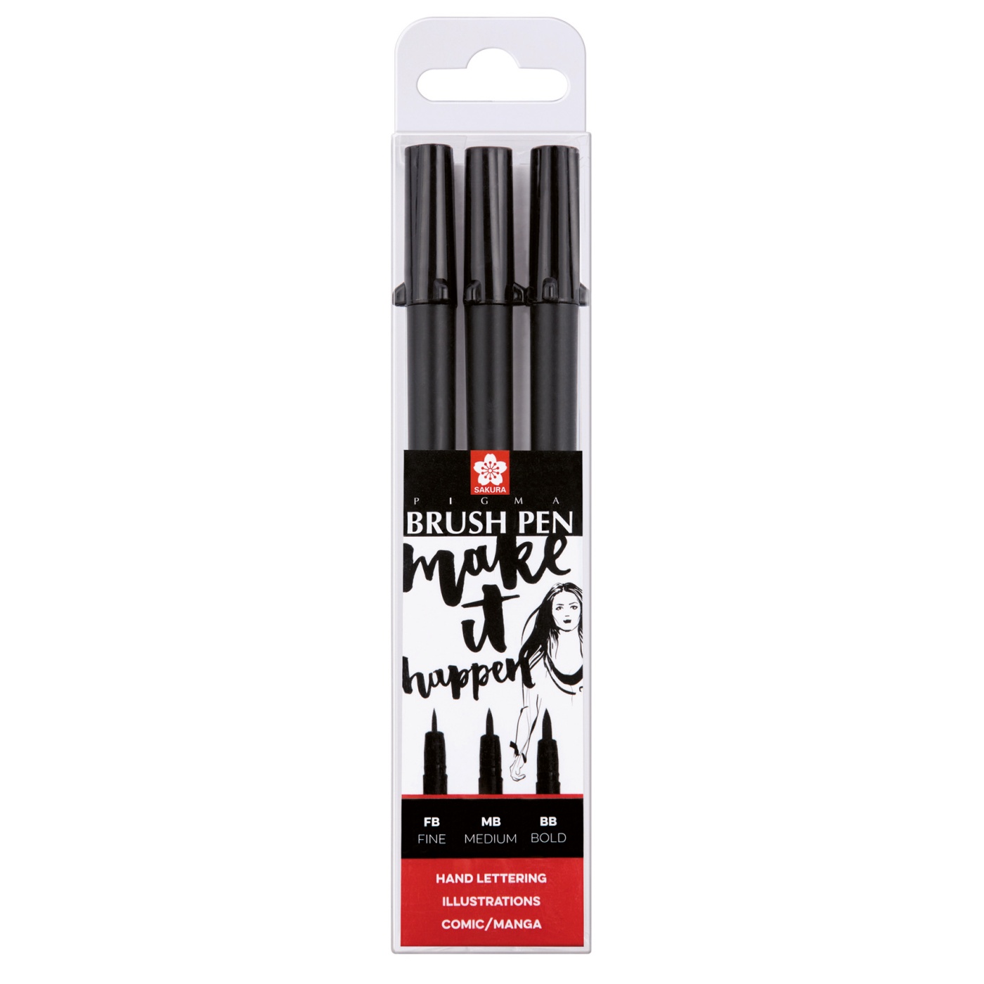 Pigma Brush Pen 3-set i gruppen Pennor / Konstnärspennor / Penselpennor hos Pen Store (103502)