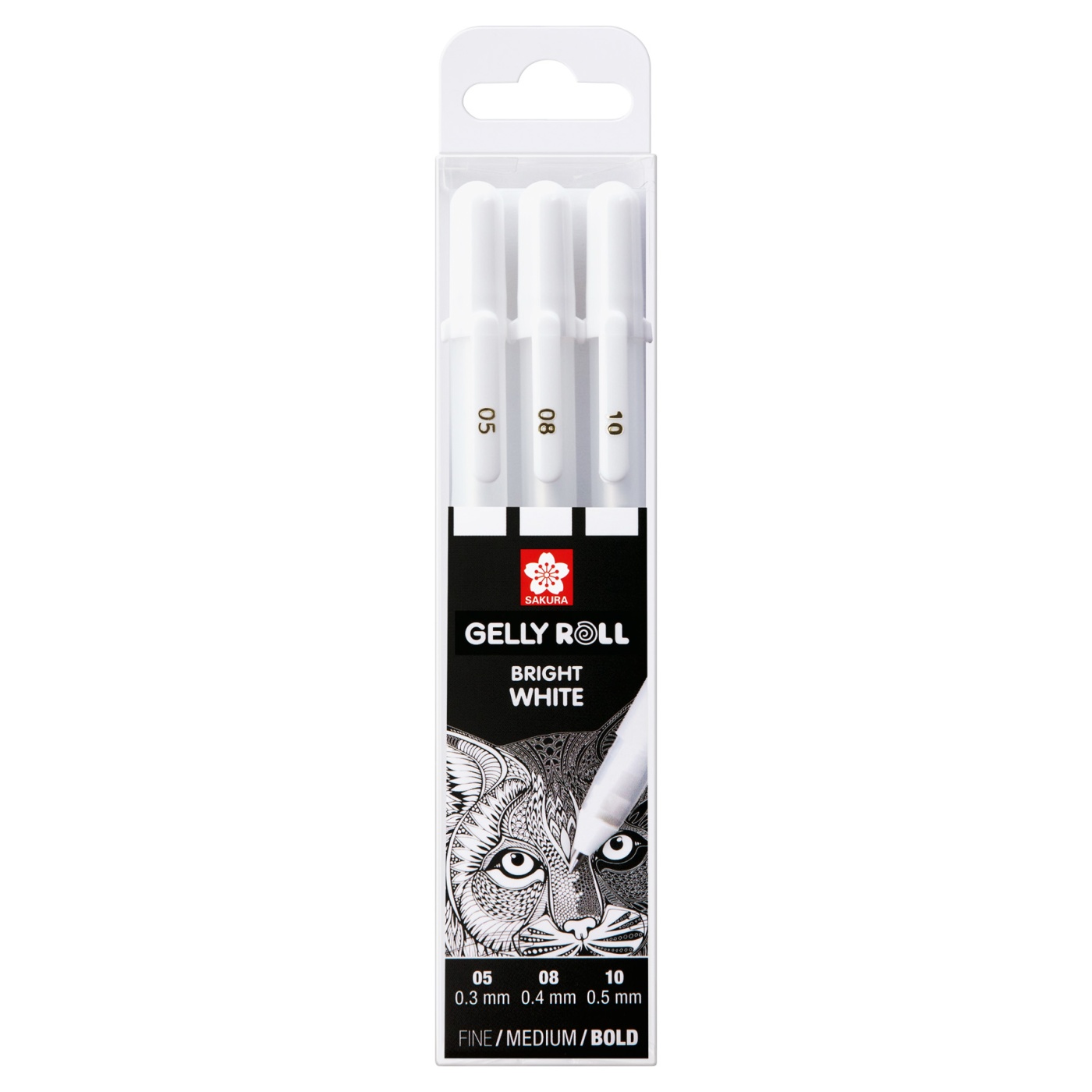 Gelly Roll Basic White 3-pack i gruppen Pennor / Skriva / Gelpennor hos Pen Store (103538)