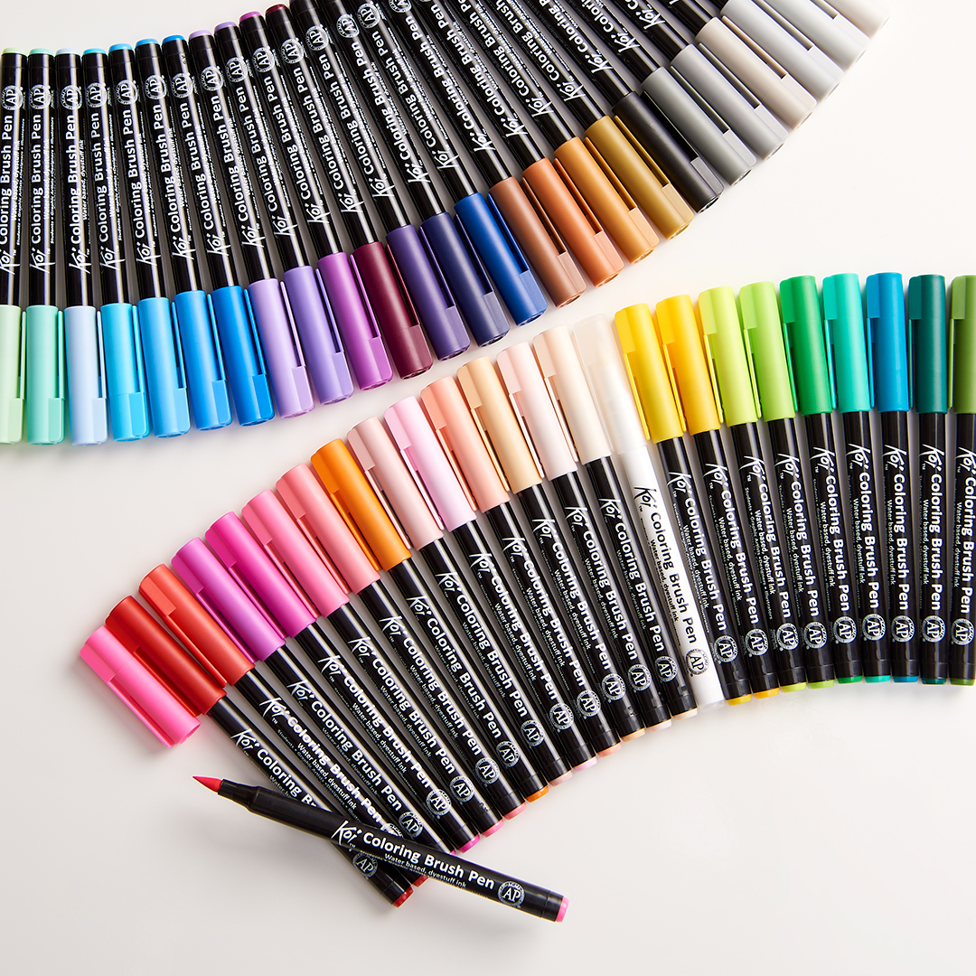 Koi Coloring Brush Pen Styckvis i gruppen Pennor / Konstnärspennor / Penselpennor hos Pen Store (103593_r)