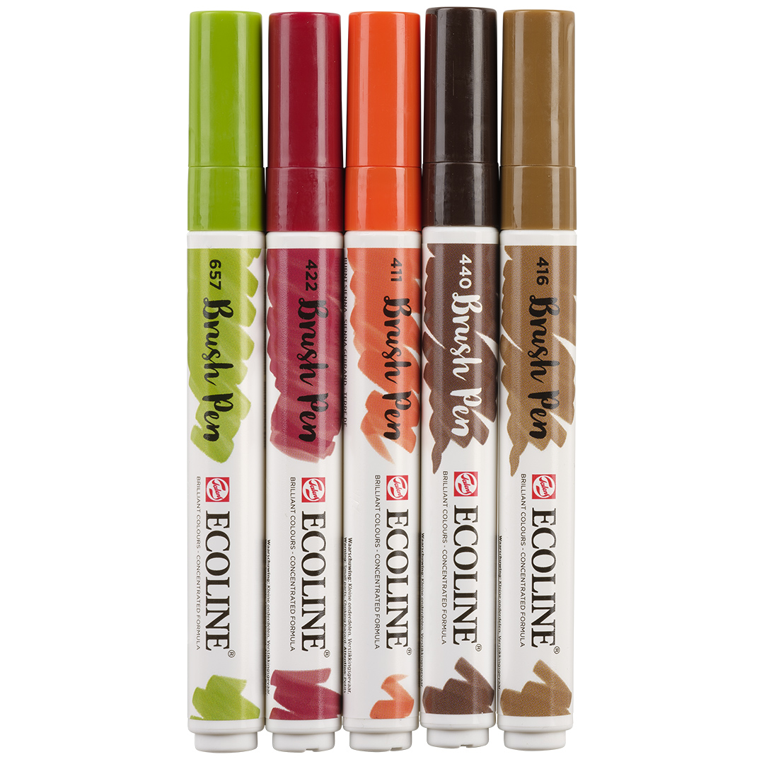 Ecoline Brush Pen Autumn 5-set