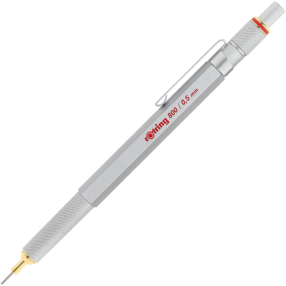 800 Stiftpenna 0,5 Silver i gruppen Pennor / Märkning och kontor / Kontorspennor hos Pen Store (104714)
