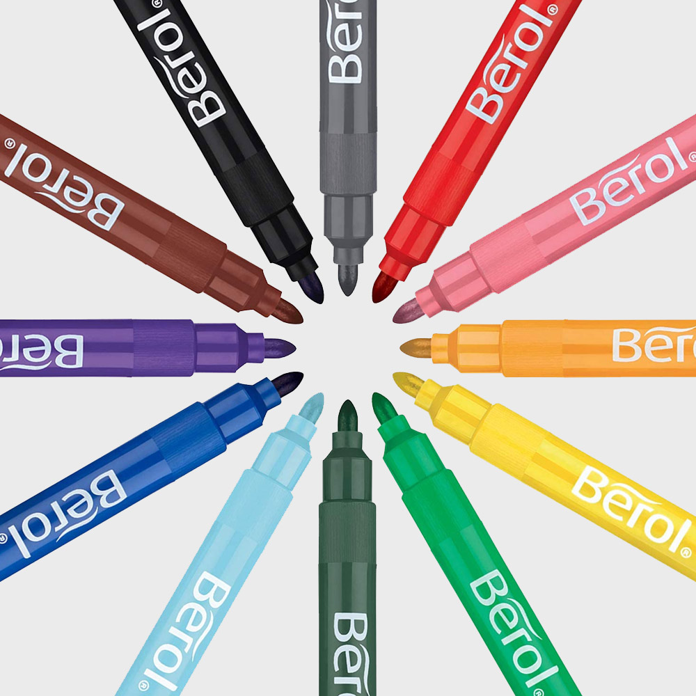 Colour Broad Tip 12-pack (3 år+) i gruppen Kids / Barnpennor / Tuschpennor för barn hos Pen Store (104845)