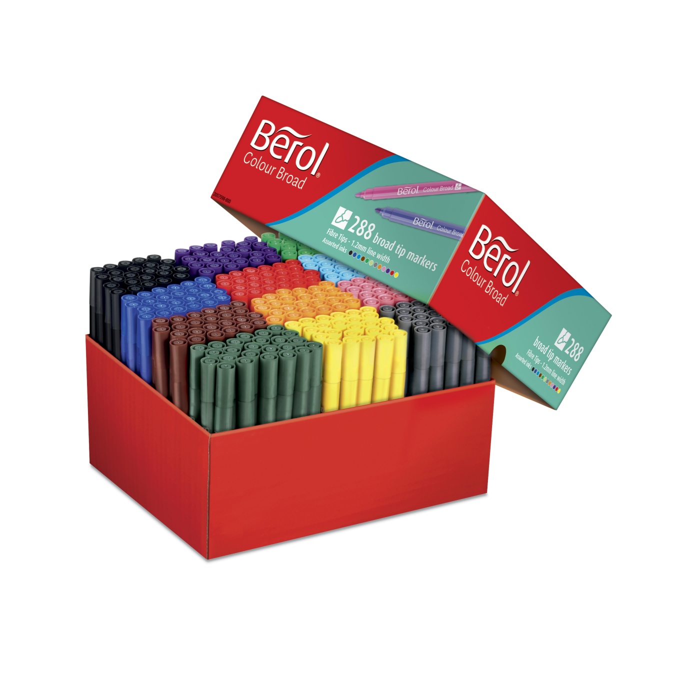 Colour Broad Tip 288-pack (3 år+) i gruppen Kids / Barnpennor / Tuschpennor för barn hos Pen Store (104847)