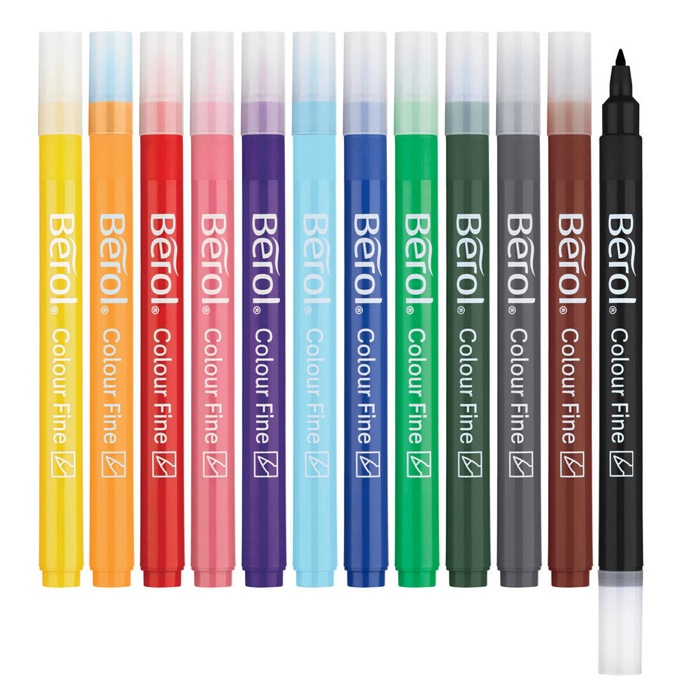 Colour Fine Tip 12-pack (3 år+) i gruppen Kids / Barnpennor / Tuschpennor för barn hos Pen Store (104848)
