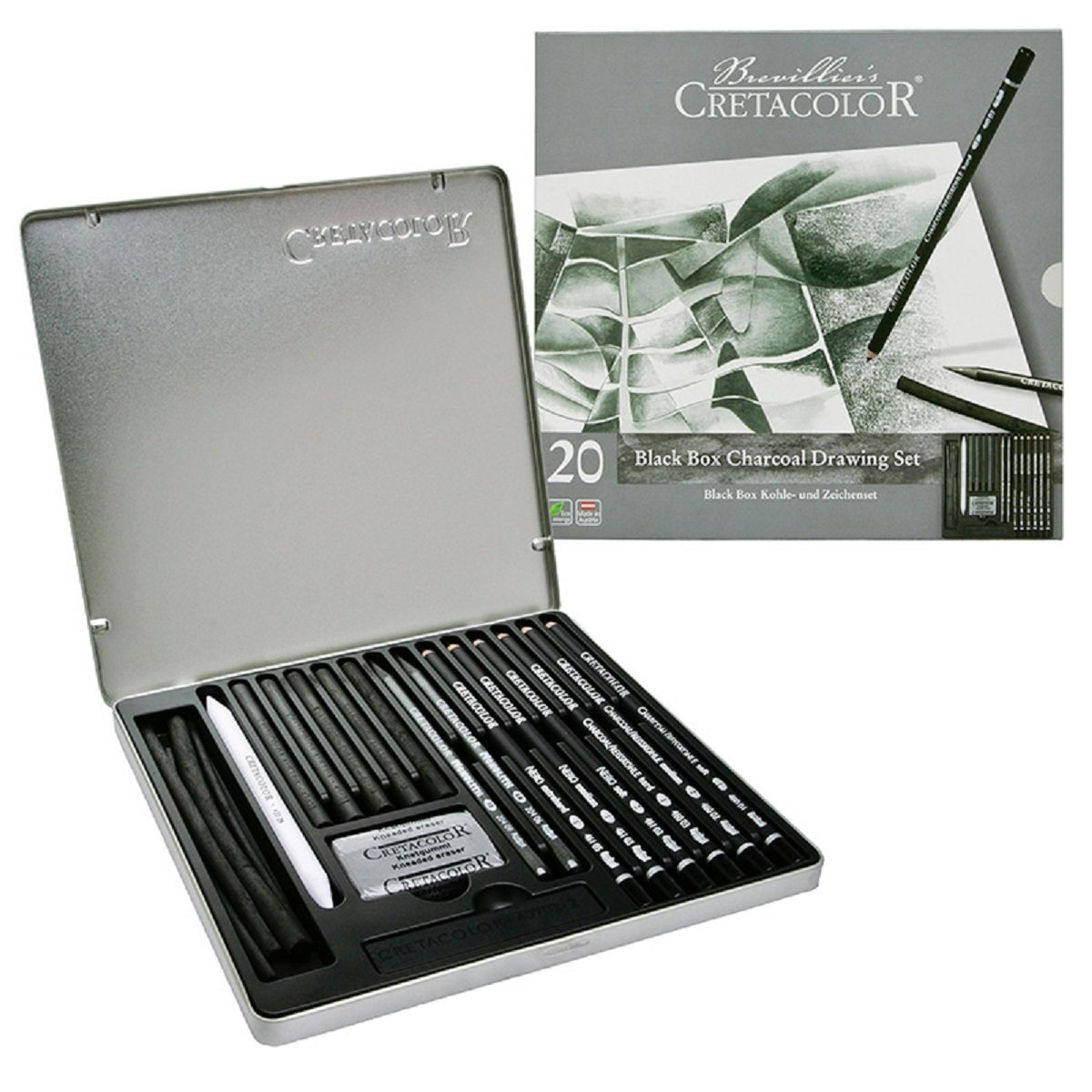 Black Box kol-set i gruppen Konstnärsmaterial / Kritor och blyerts / Grafit och blyerts hos Pen Store (105033)