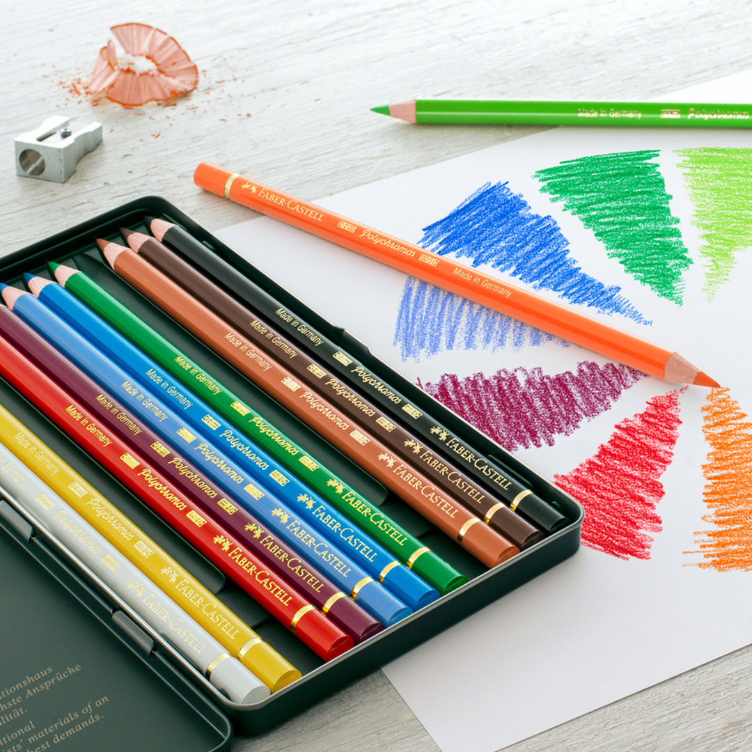 Färgpennor Polychromos 12-set