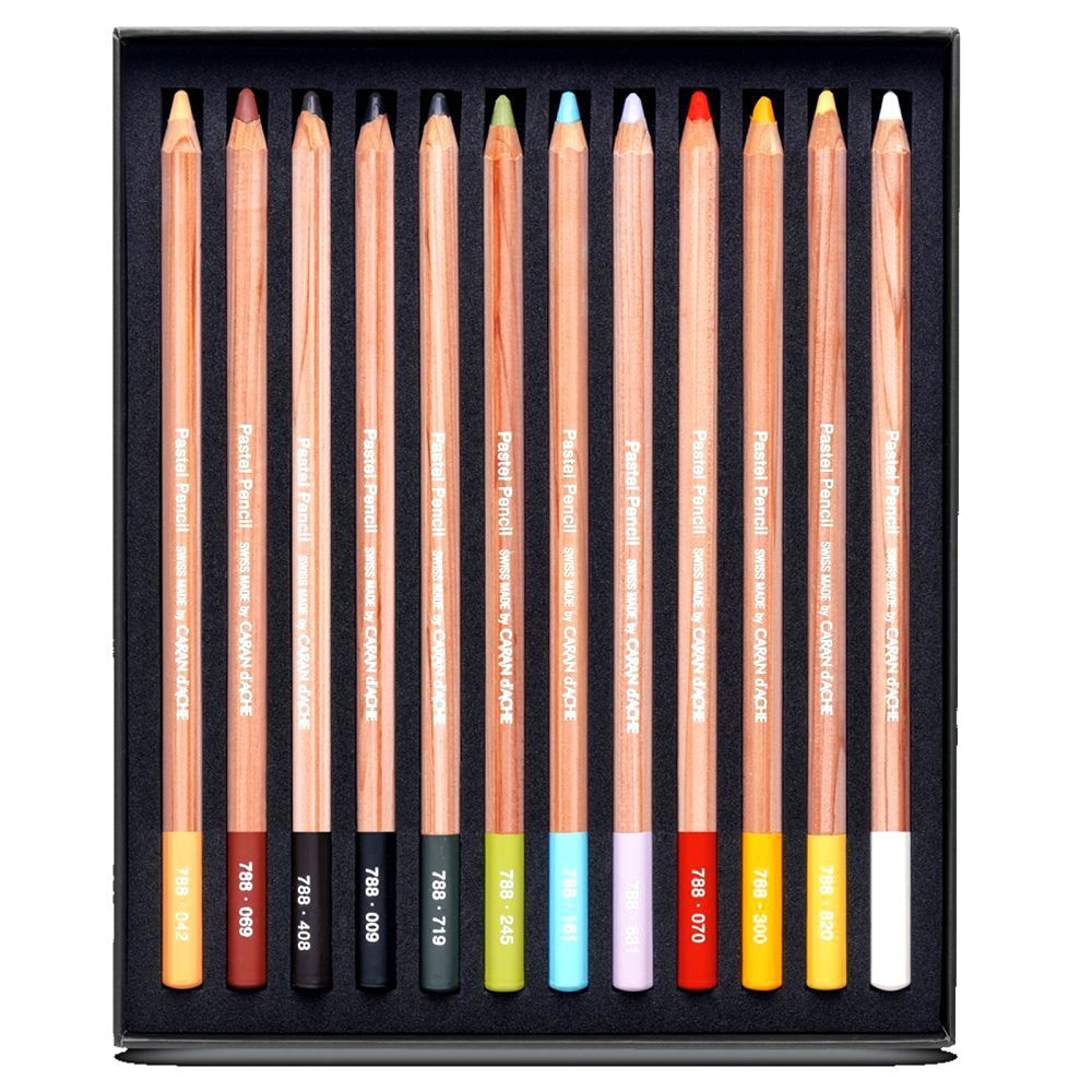 Pastel Pencils 12-set i gruppen Konstnärsmaterial / Färger / Pastell hos Pen Store (105980)