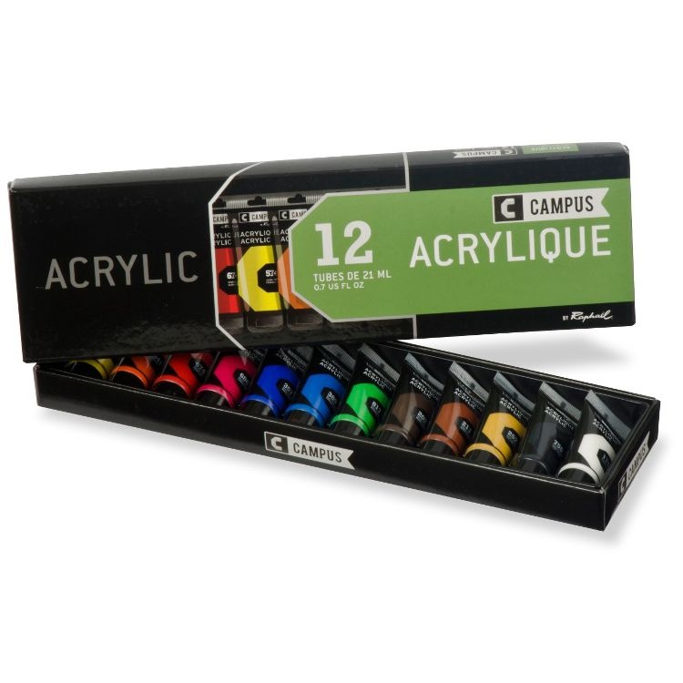 Raphaël Akrylfärgset Campus 12x21ml tuber