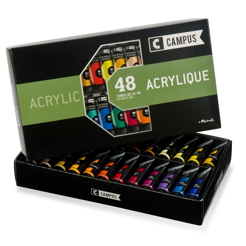 Raphaël Akrylfärgset Campus 48x21ml tuber