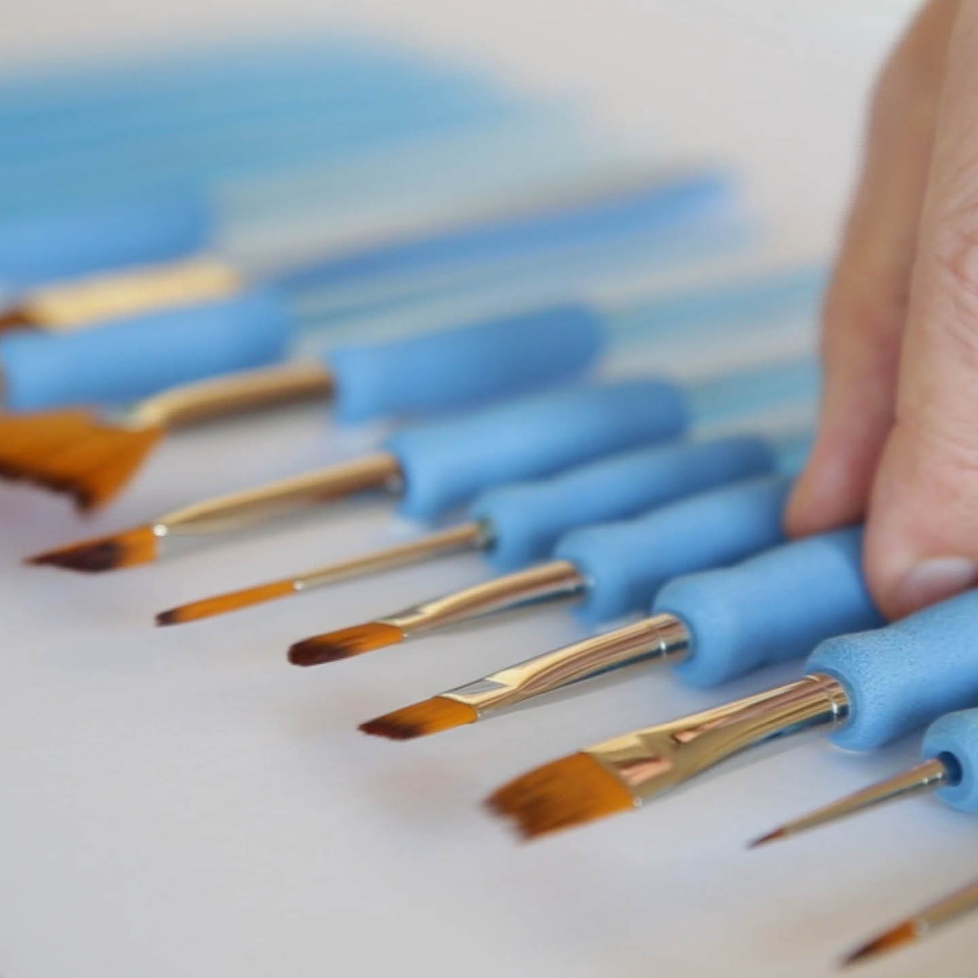 Syntetpensel Symbiose Silikon Spetsig