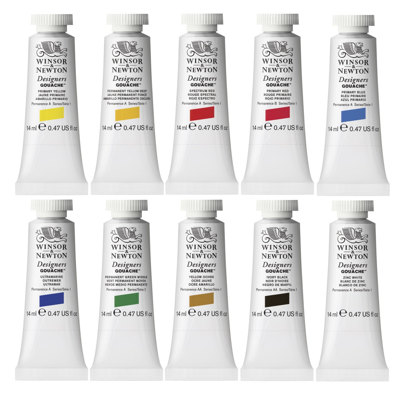 Gouachefärg Intro set 10x14 ml i gruppen Konstnärsmaterial / Färger / Gouache hos Pen Store (108509)