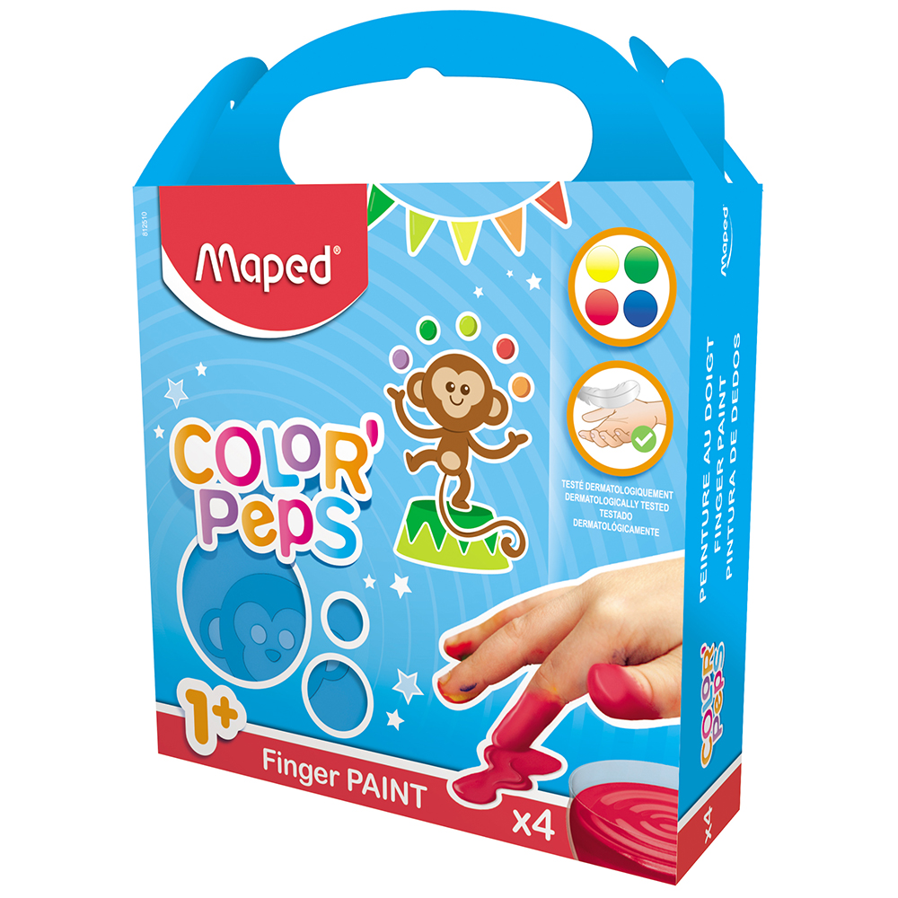 Maped Color Peps Fingerfärg 4-set