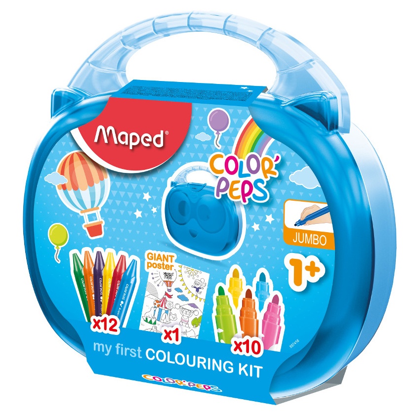 Maped Color Peps Färgpennor Vaxkritor 22-set Poster