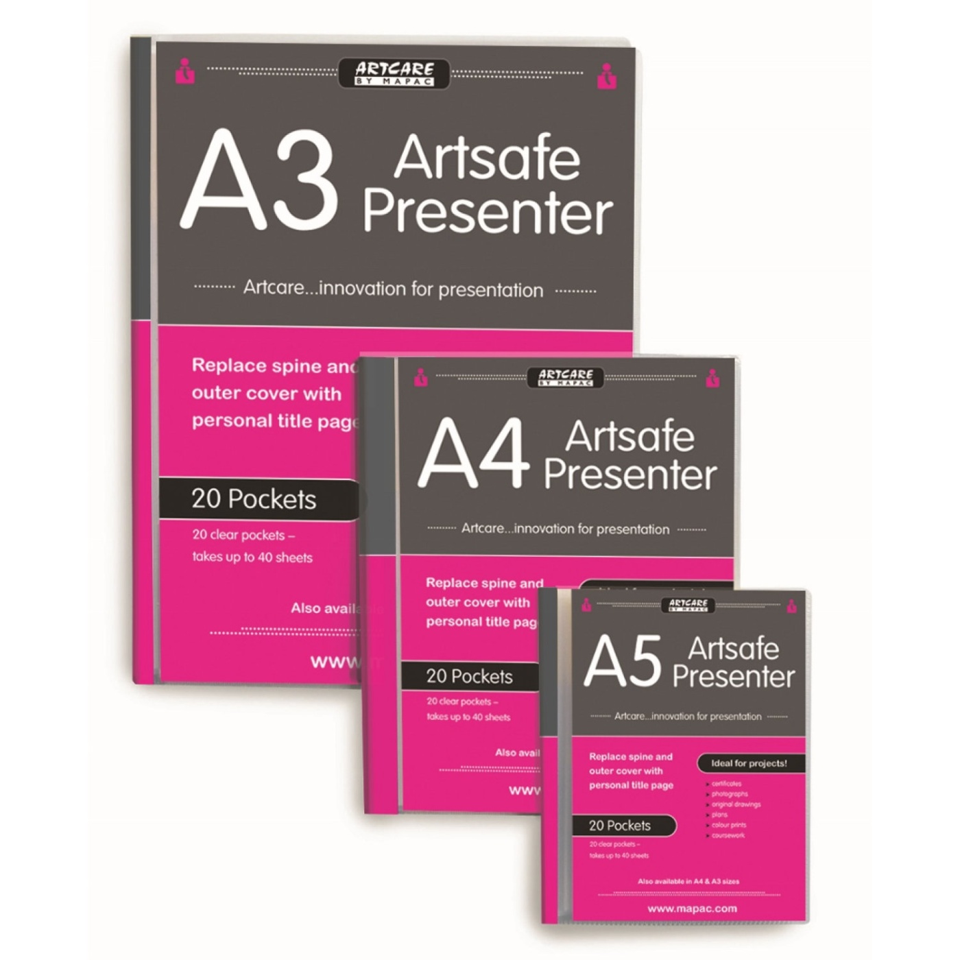 Plastfickor ArtSafe A3 i gruppen Konstnärsmaterial / Konstnärstillbehör / Förvaring hos Pen Store (108784)