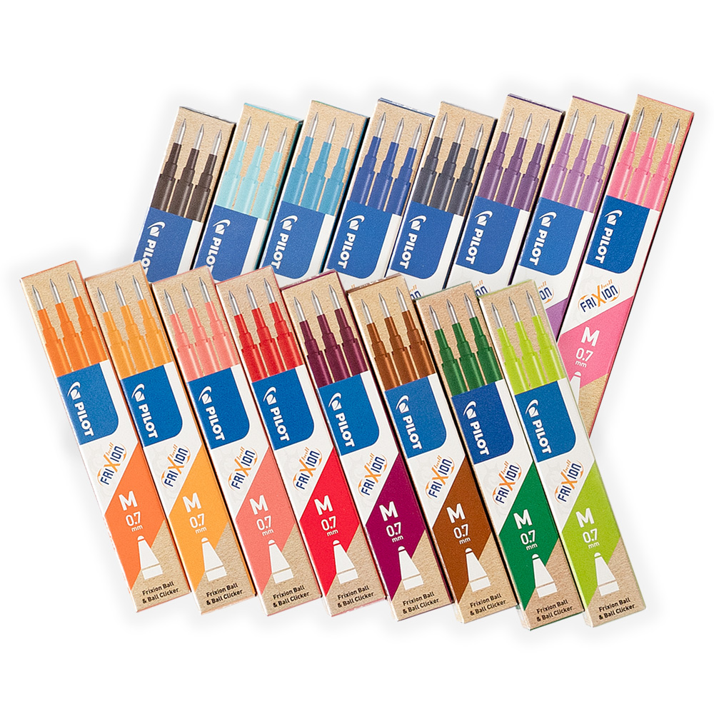 Pilot Patron/Refill FriXion 0-7 3-pack Aprikos