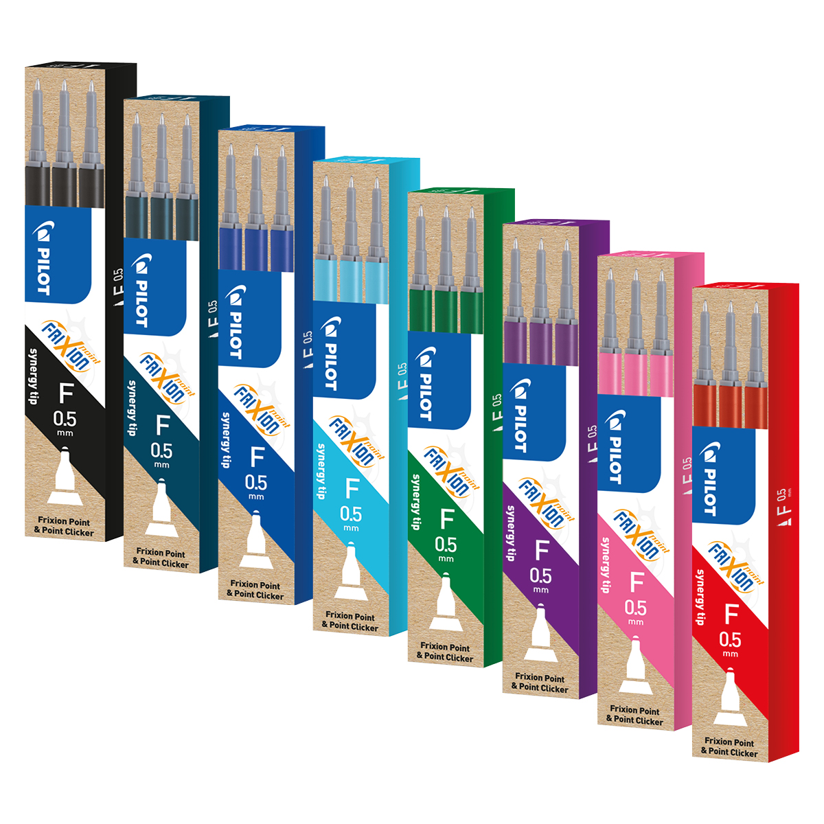 Pilot Patron/Refill FriXion Point 0-5 3-pack Blå