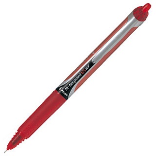 Produktfoto för Pilot Bläckkulpenna, Hi-Tecpoint V5 RT, extra tunn spets på 0,5 mm, röd