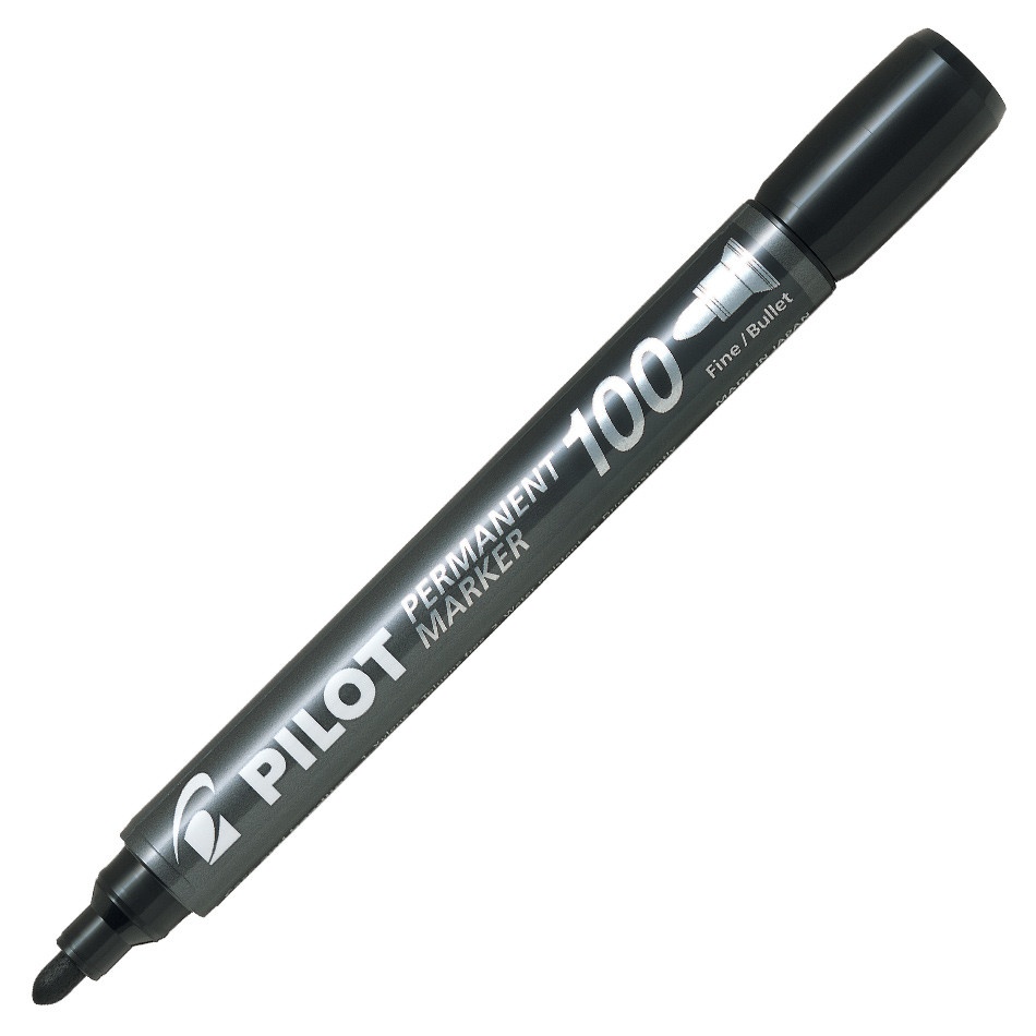Produktfoto för Marker Pilot 100 blå rund spids (stk.)