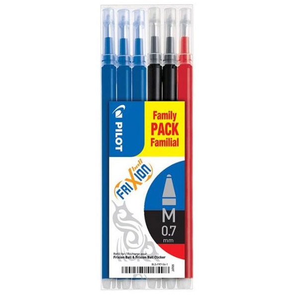 Pilot Patron/Refill FriXion 0-7 6-pack Mixpack 1