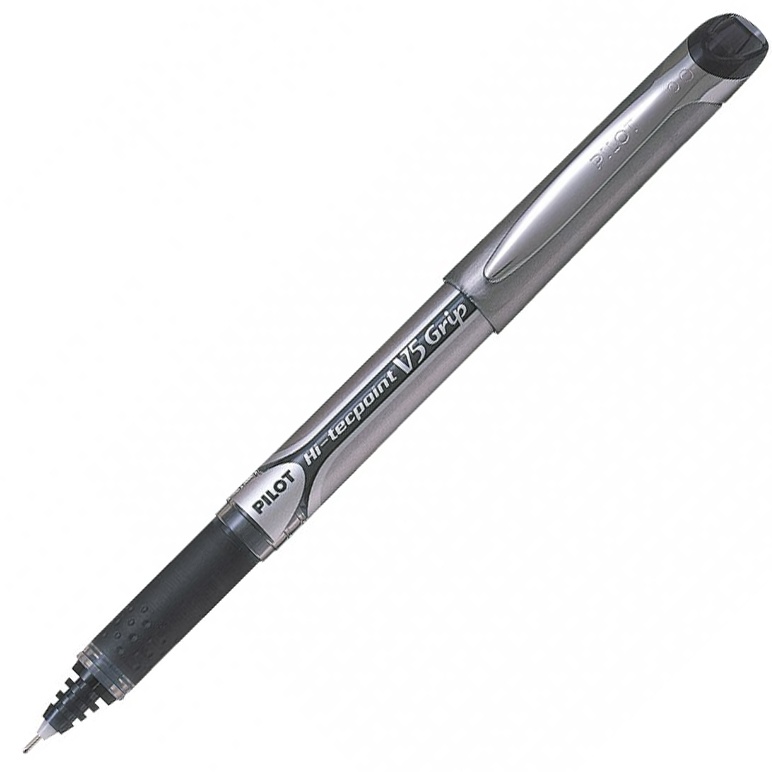 Stylo Roller Hi-Tec V5-Grip, noir - RETIF