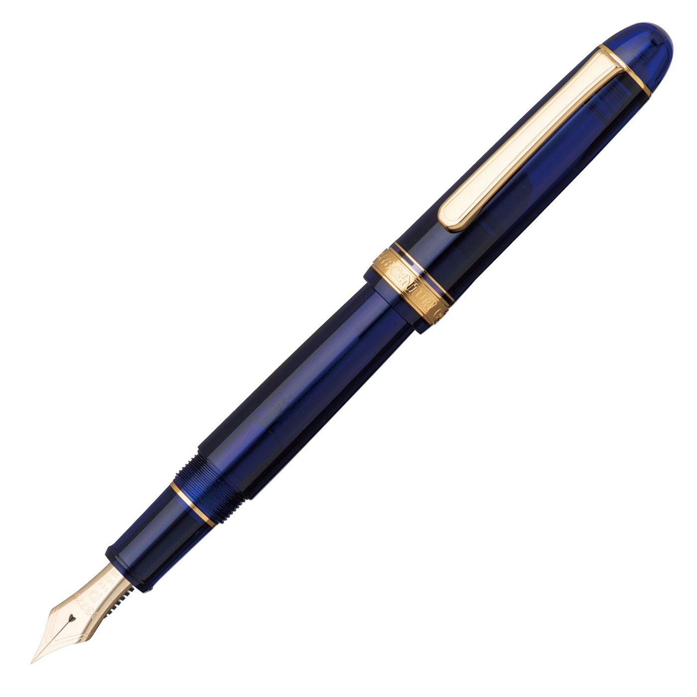 Platinum 3776 Century Reservoar Chartres Blue Ultra Extra Fine