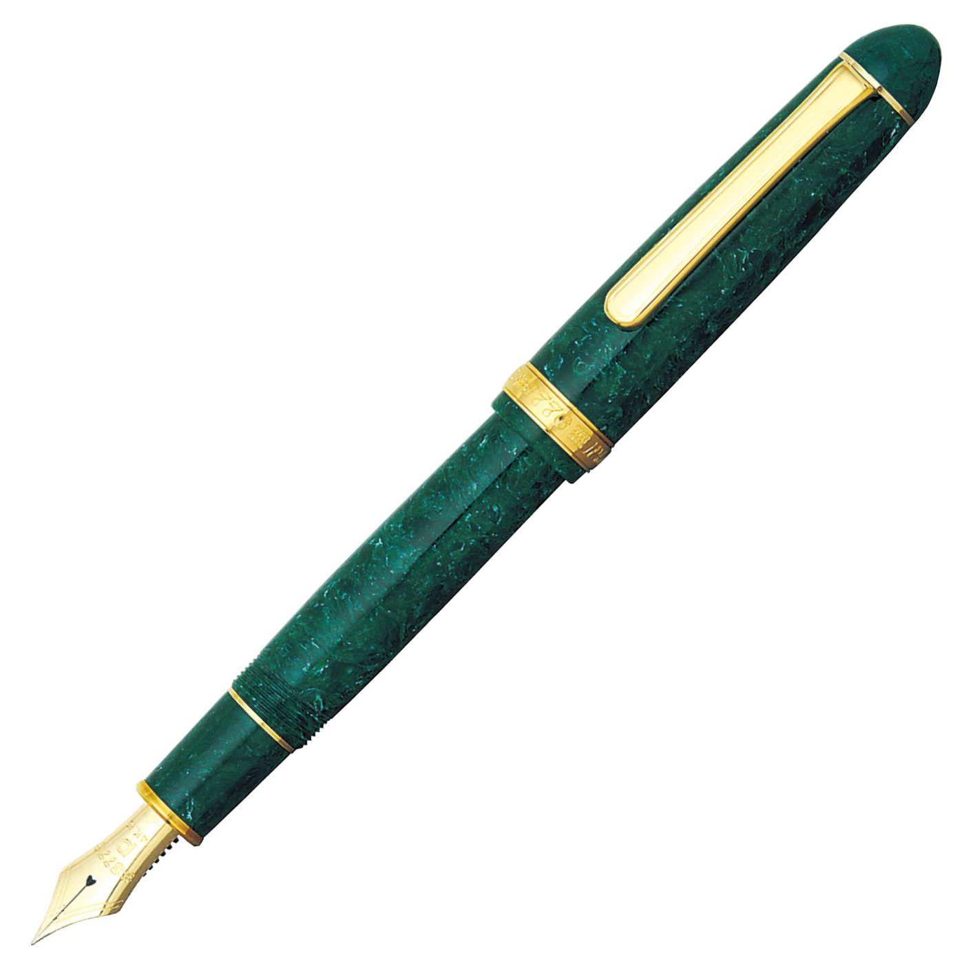 Platinum 3776 Century Reservoar Celluloid Jade Fine