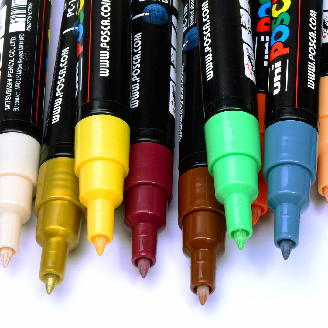 Uni Posca® Verfmarker PC-1MC, Zwart – Trixx Creatief Uni Posca® Verfmarker PC-1MC, Zwart – Trixx Creatief