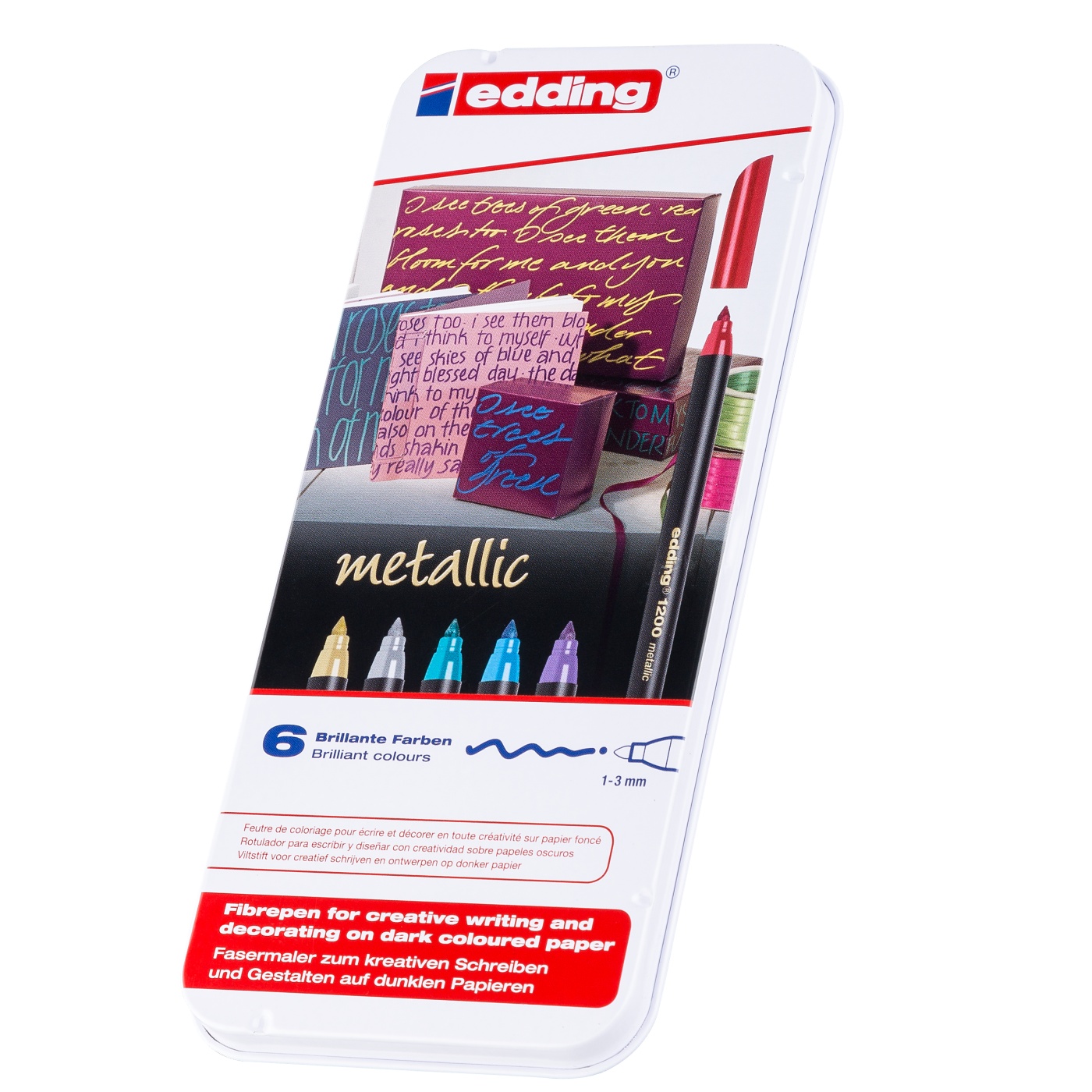 Edding 1200 Metallic Pen 6-set