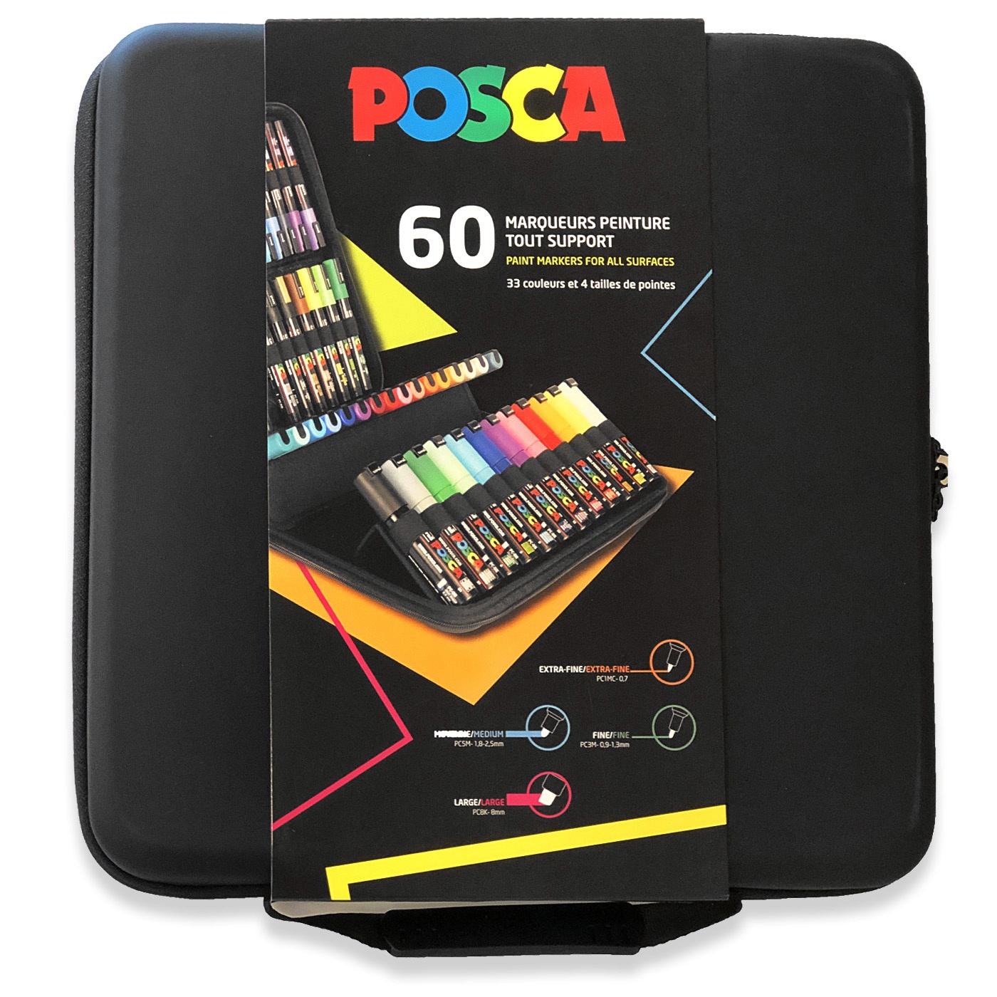 Posca Marker 60-set Rubbercase i gruppen Pennor / Konstnärspennor / Illustrationsmarkers hos Pen Store (110397)