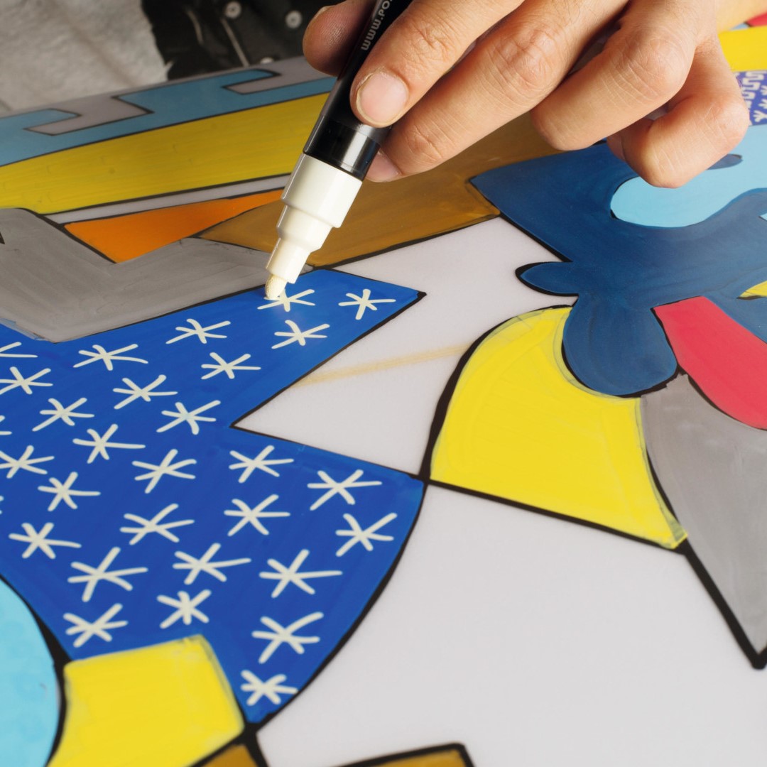 Posca Marker White 8-set