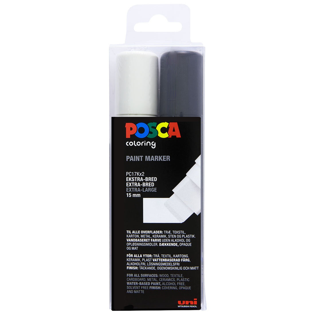 Posca Posca PC-17K Black/White set