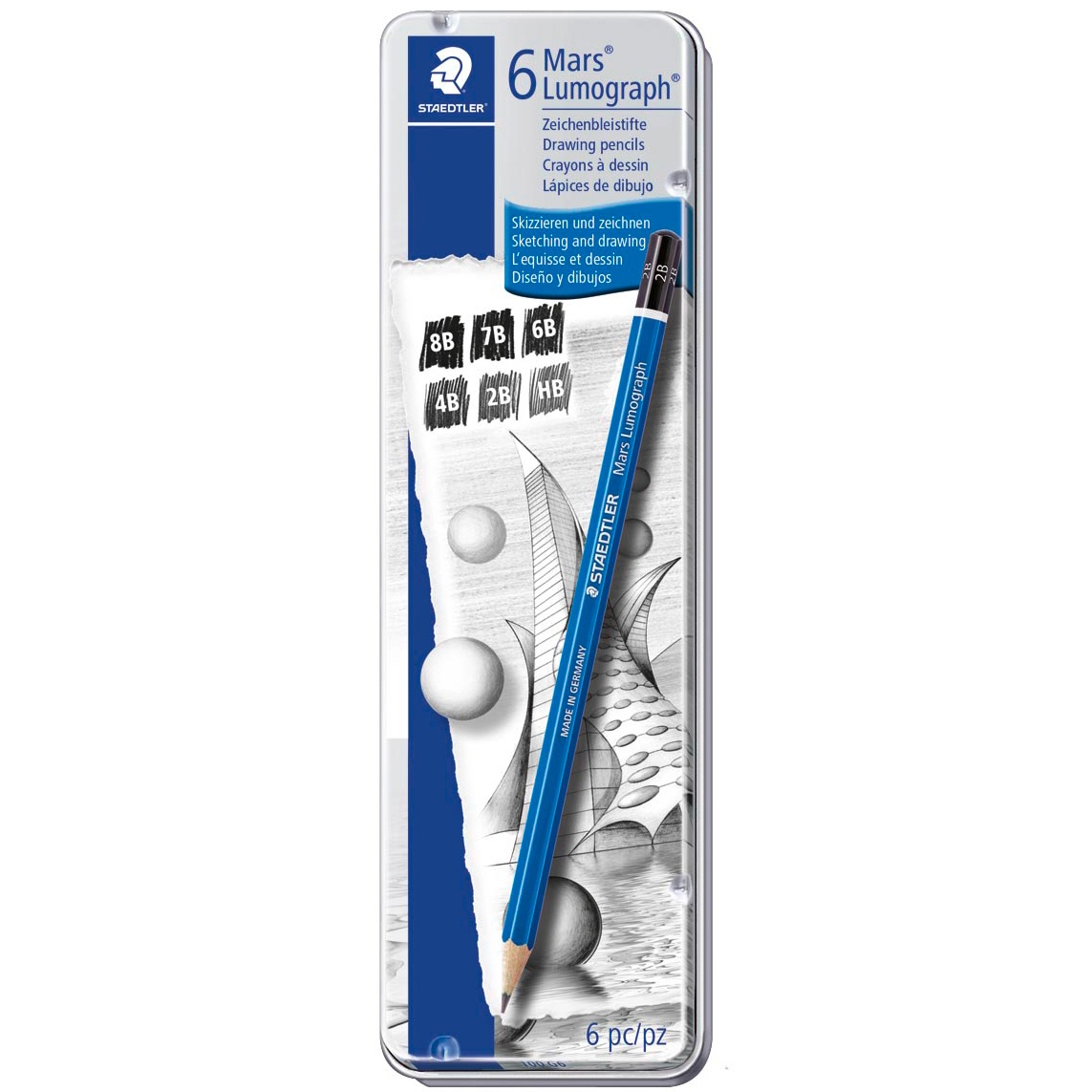Staedtler Mars Lumograph 100 6-set