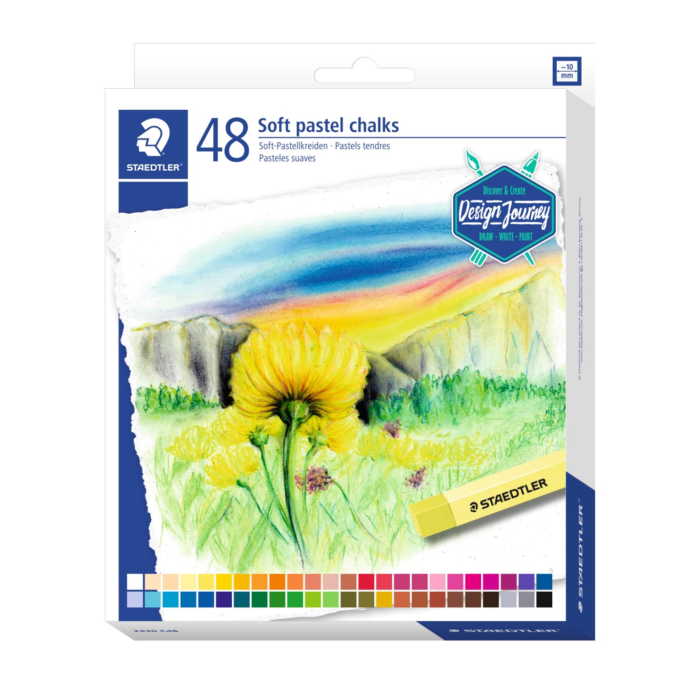 Karat Soft pastel chalk 48-set i gruppen Konstnärsmaterial / Kritor och blyerts / Pastellkritor hos Pen Store (110976)