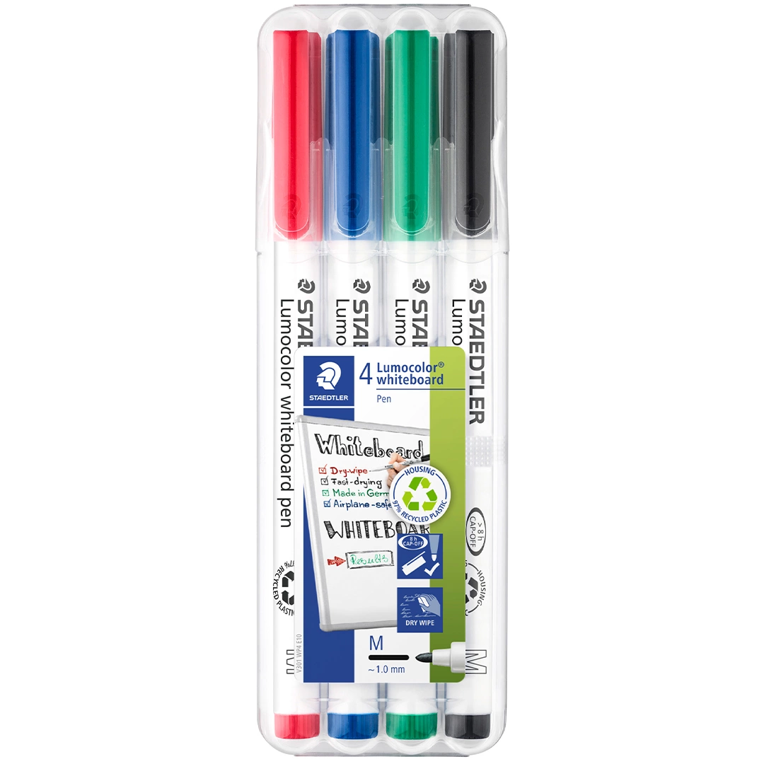 4-pack Lumocolor Whiteboard Medium