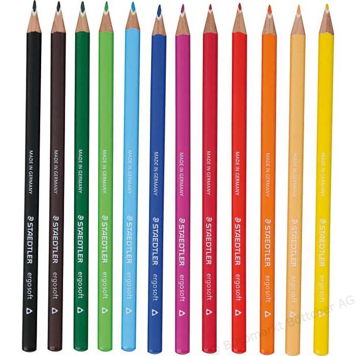 Ergosoft 12-set i gruppen Kids / Barnpennor / Färgpennor för barn hos Pen Store (110995)