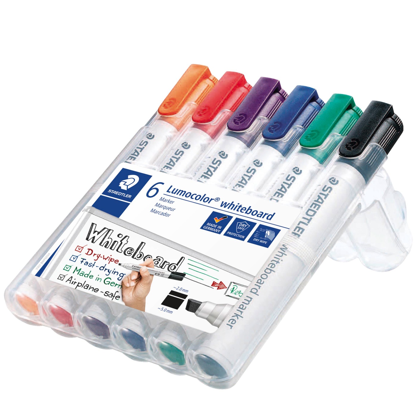 6-pack Lumocolor Whiteboard Chisel i gruppen Pennor / Märkning och kontor / Whiteboardpennor hos Pen Store (111002)